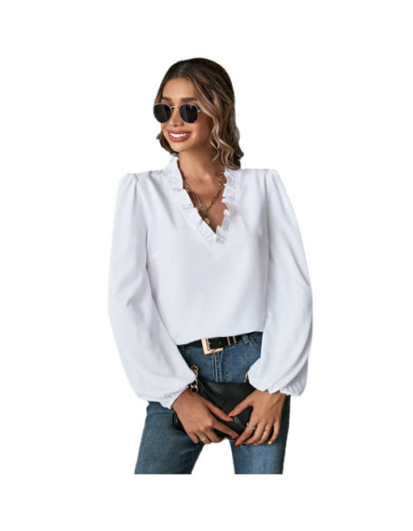 V-neck loose shirt
