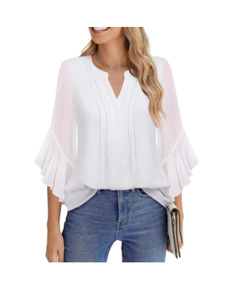V-neck business shirt