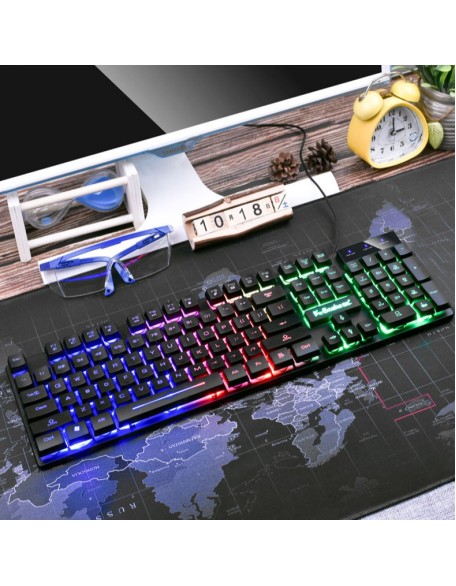 Quiet Wired Keyboard for Home & Office Use