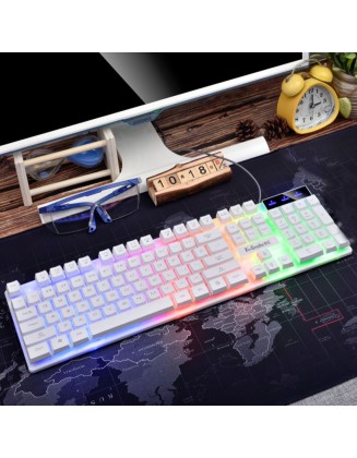 Quiet Wired Keyboard for Home & Office Use