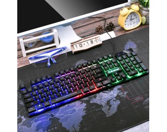 Quiet Wired Keyboard for Home & Office Use